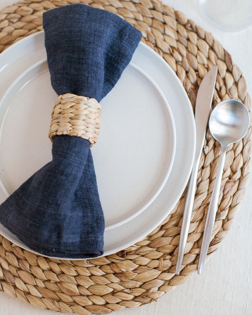 Stone Washed Linen Dinner Napkins