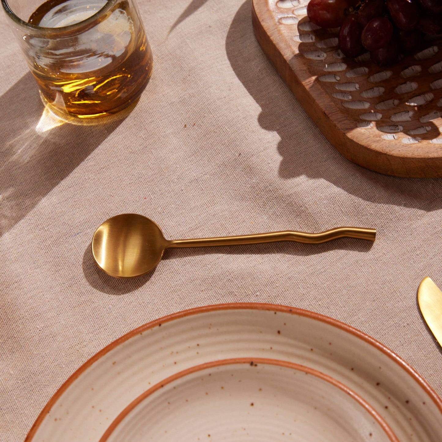 Emma Flatware Brass (Set of 20) by MESO