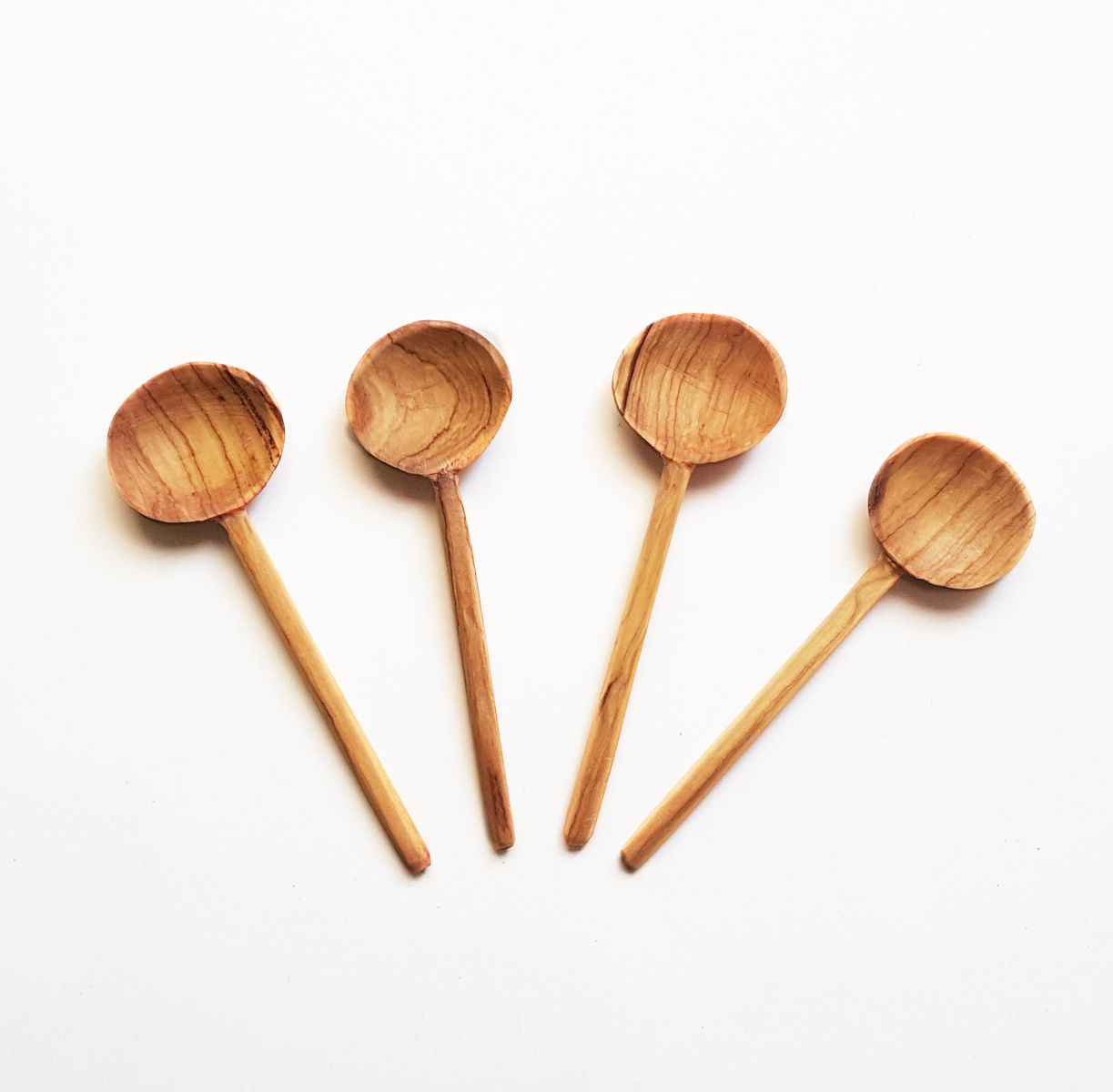 Olive Wood Condiment Spoon Set
